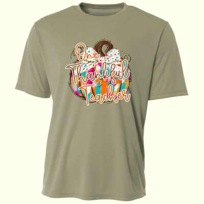 One Thankful Teacher 🎃🎀 40-033 - Adult Cooling Performance Short Sleeve Tee Thumbnail