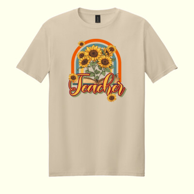 Sunflower Teacher 🌻📚 40-029 - Adult Softstyle ® T Shirt Thumbnail