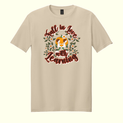 Fall in Love with Learning 🎃🌼 40-036 - Adult Softstyle ® T Shirt Thumbnail
