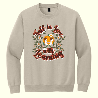 Fall in Love with Learning 🎃🌼 40-036 - Heavy Blend Crewneck Sweatshirt Thumbnail