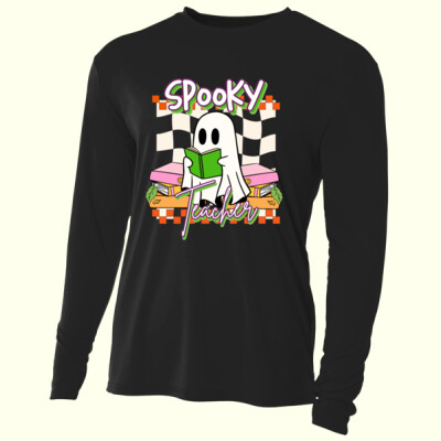 Spooky Teacher 👻📚 40-037 - Adult Cooling Performance Long Sleeve Tee Thumbnail