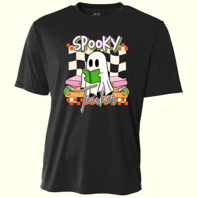 Spooky Teacher 👻📚 40-037 - Adult Cooling Performance Short Sleeve Tee Thumbnail