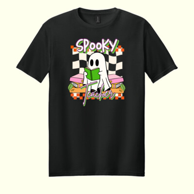 Spooky Teacher 👻📚 40-037 - Adult Softstyle ® T Shirt Thumbnail