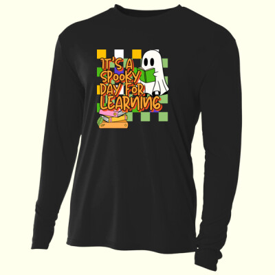 Spooky Day for Learning 👻📚 40-038 - Adult Cooling Performance Long Sleeve Tee Thumbnail