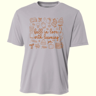 Fall in Love with Learning 🍁📚 40-039 - Adult Cooling Performance Short Sleeve Tee Thumbnail