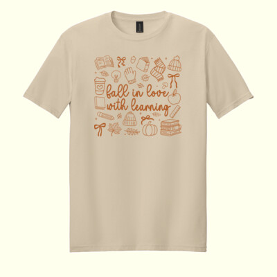 Fall in Love with Learning 🍁📚 40-039 - Adult Softstyle ® T Shirt Thumbnail