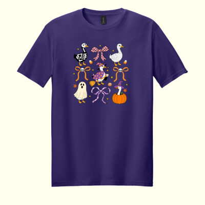 Halloween Ducks 🎃🦆 40-042 - Adult Softstyle ® T Shirt Thumbnail