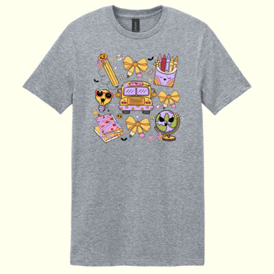 Spooky School Days 🎃✏️ 40-043 - Adult Softstyle ® T Shirt Thumbnail