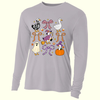 Spooky Halloween Ducks 🦆🎃 40-047 - Adult Cooling Performance Long Sleeve Tee Thumbnail