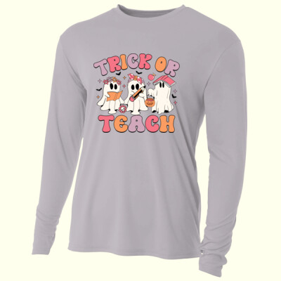 Trick or Teach 👻✏️ 40-054 - Adult Cooling Performance Long Sleeve Tee Thumbnail