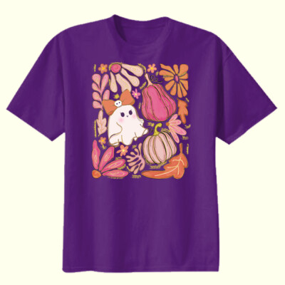 Fall Ghost & Pumpkins 🎀🎃 40-055 Thumbnail