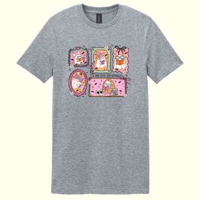 Spooky Reading Ghosts 👻📚 40-061 - Adult Softstyle ® T Shirt Thumbnail