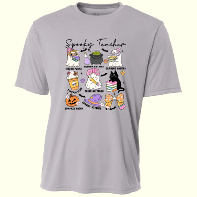 Spooky Teacher Essentials 👻📚 40-062 - Adult Cooling Performance Short Sleeve Tee Thumbnail