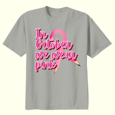 In October We Wear Pink 🎀70-002 - Youth Heavy Cotton 100% Cotton T Shirt Thumbnail