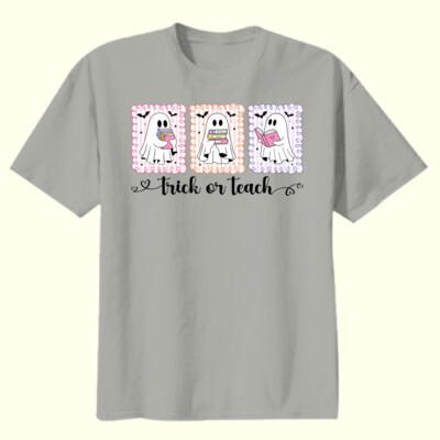 Spooky Reading Ghosts 📚👻 40-068 - Youth Heavy Cotton 100% Cotton T Shirt Thumbnail