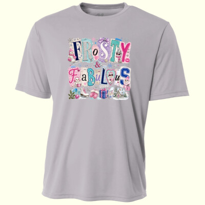 Frosty & Fabulous – Coquette Winter Shirt ❄️🩷 97-001 - Adult Cooling Performance Short Sleeve Tee Thumbnail